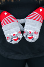 Rudolph Fingerless Gloves with Convertible Mittens