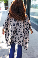 You Got This Mocha Animal Print Pocketed Cardigan