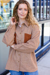 Start Your Day Rust Flannel Plaid Oversized Shacket