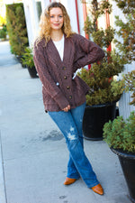 You've Got It Brown Button Down Boyfriend Cardigan