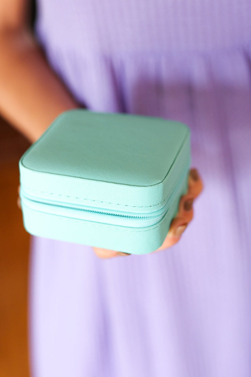 Turquoise Travel Jewelry Box