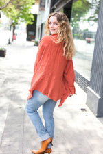 Everyday Rust Button Down Sharkbite Cotton Tunic Top