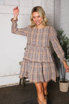 Sweet Tea on the Porch Plaid Tiered Dress