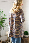 Stand Out Camo Cozy Open Cardigan