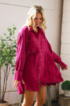 That Cowgirl Flare Cotton Rhinestone Shirt Dress