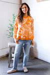 Spice at Sunrise Orange Cozy Knit Pullover