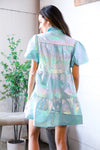 Nova Night Out Tiered Bubble Sleeve T Shirt Dress