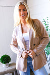 Boss in Beige Double Button Blazer