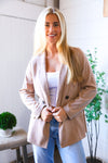 Boss in Beige Double Button Blazer