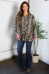 Follow Your Instincts Button Down Blouse