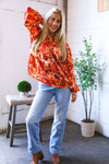 The Painted Petal Babydoll Satin Blouse