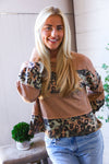 Soft and Rebellious Camo/Leopard Top