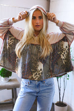 Take Your Sweet Time Animal Patchwork Hoodie