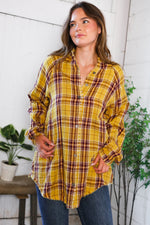 Cider Days in Plaid Button Down