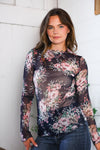 In a Dark Romance Sheer Blouse