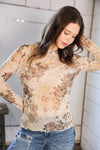 Whispering Wildflowers Semi Sheer Top