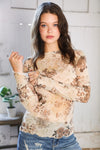Whispering Wildflowers Semi Sheer Top