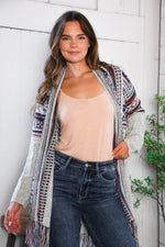Fireside Fringe Multi Color Cardigan
