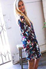 An Evening Out Navy Empire Waist Dress