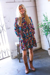 Garden Musings Mock Neck Floral Dress